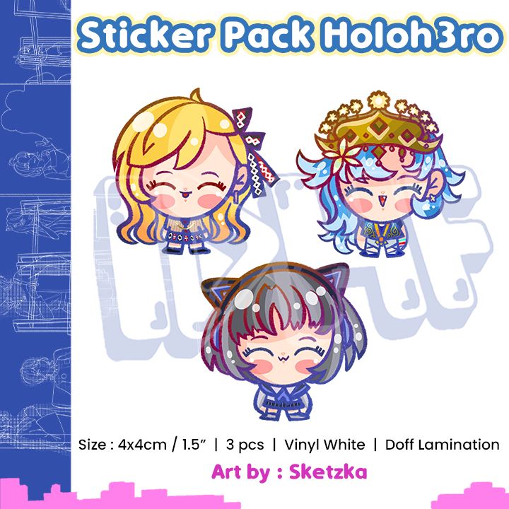 

Sticker Pack Holoh3ro - Sticker Hololive - Sketzka