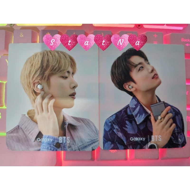 Photocard BTS  X Samsung Galaxy Z Flip Seokjin Jungkook