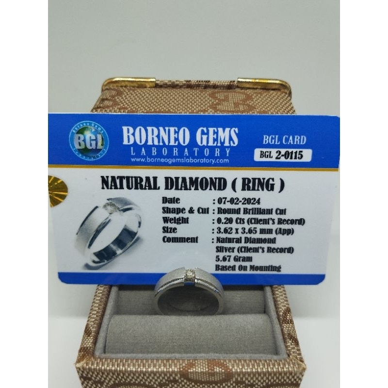 cincin simple berlian Eropa mata satu
