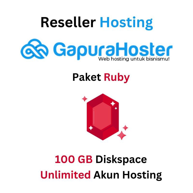 Reseller Hosting Paket Ruby - Gapurahoster