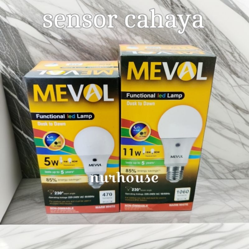 lampu LED otomatis sensor cahaya MEVAL