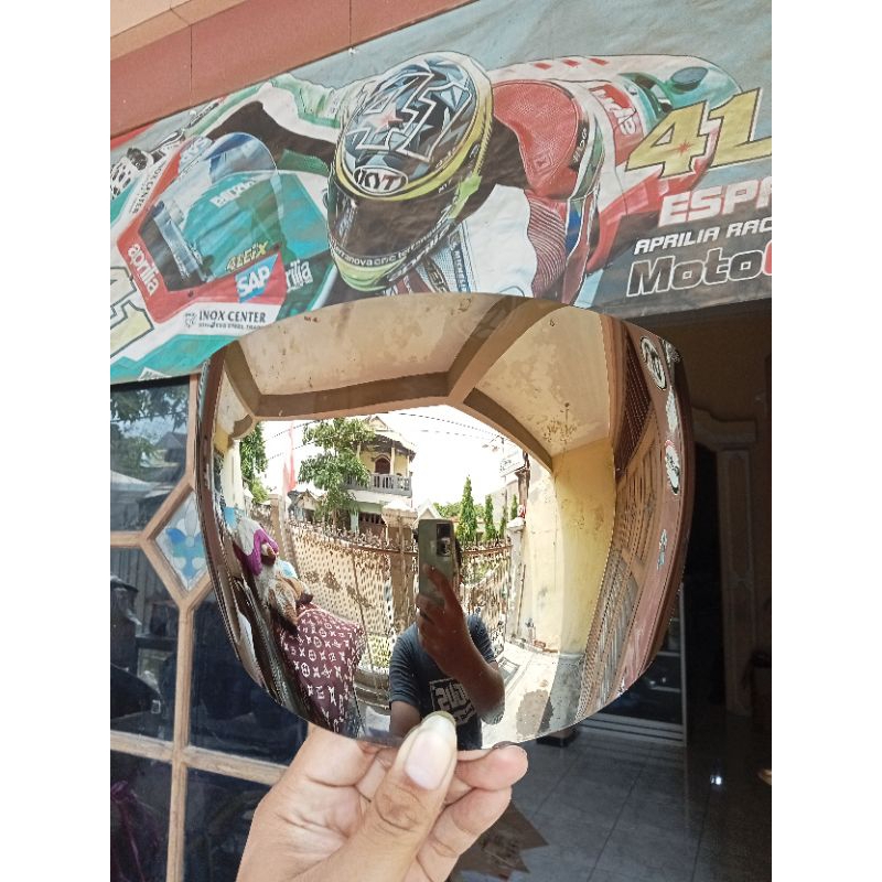 KACA HELM CENTRO GIX SILVER IRIDIUM ORIGINAL