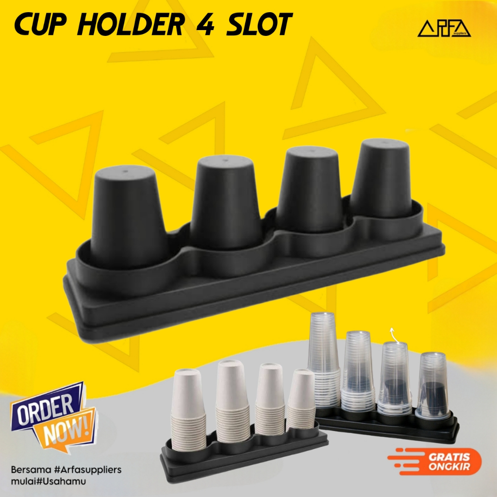 Cup Holder Organizer 4 Slot Paper Cup