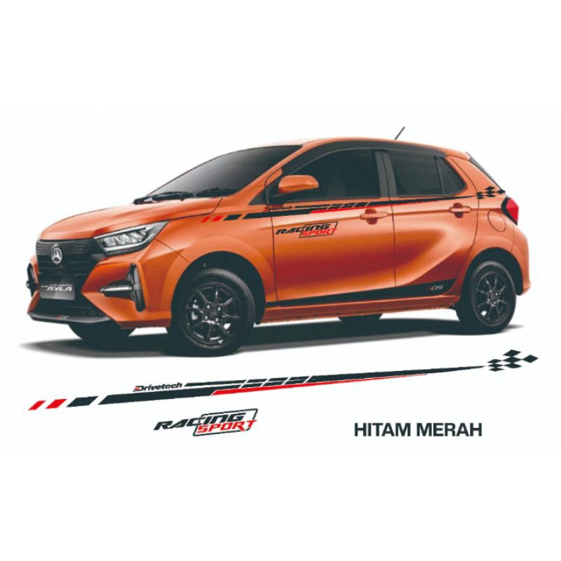 sticker cutting mobil Daihatsu Ayla aksesoris Ayla sticker mobil