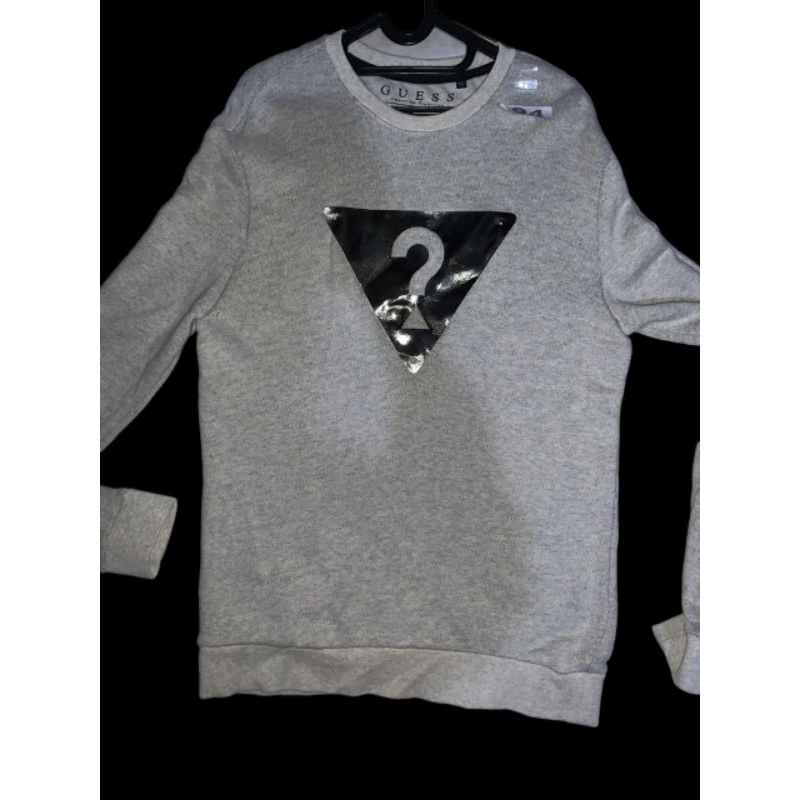 Crewneck pria & wanita Brand GUESS