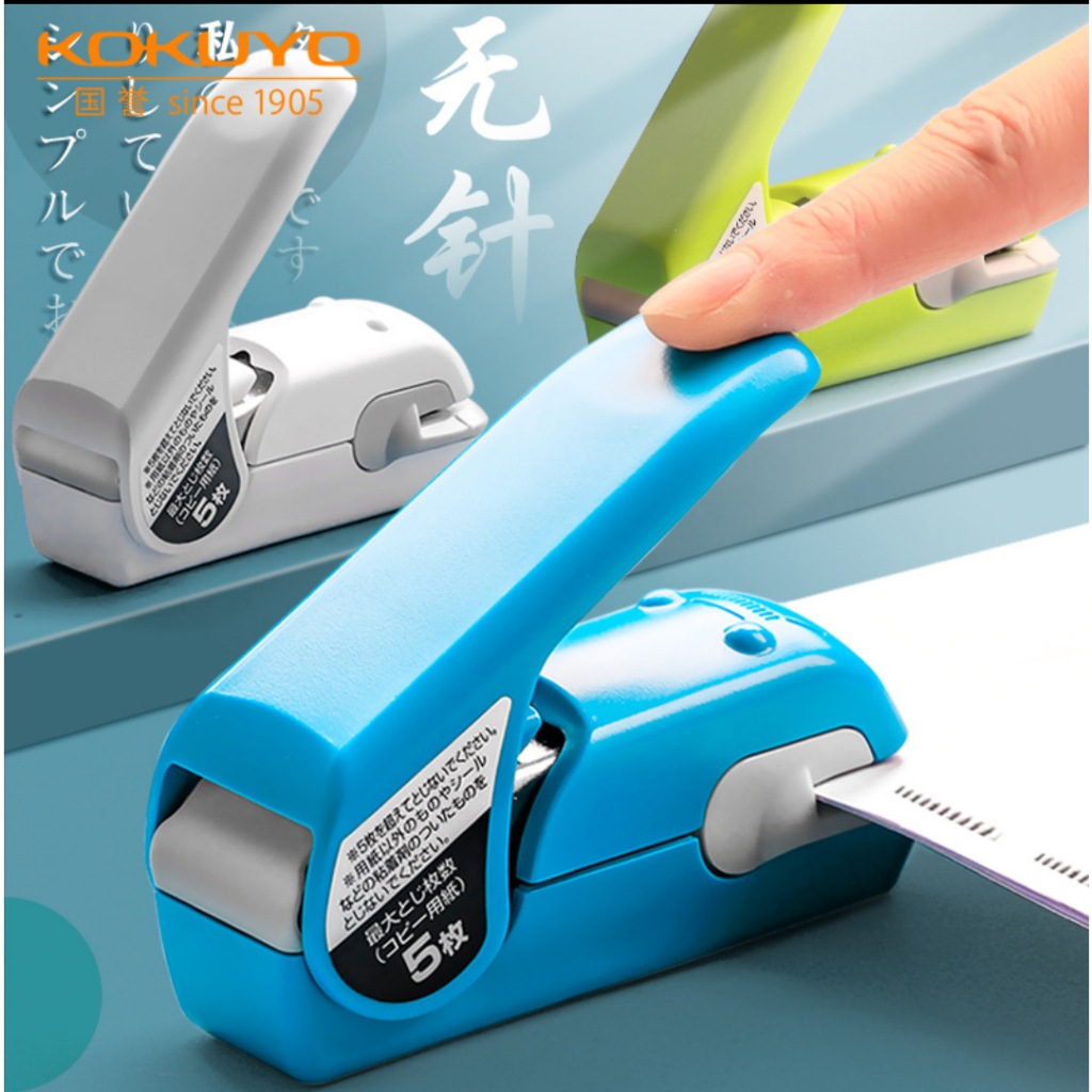 

KOKUYO Harinacs PRESS Stapleless Stapler Staples Tanpa Isi Ulang