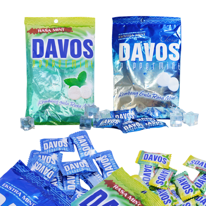 

Permen Davos Rasa Mint Dan Extra Mint Kantong 72 Gr