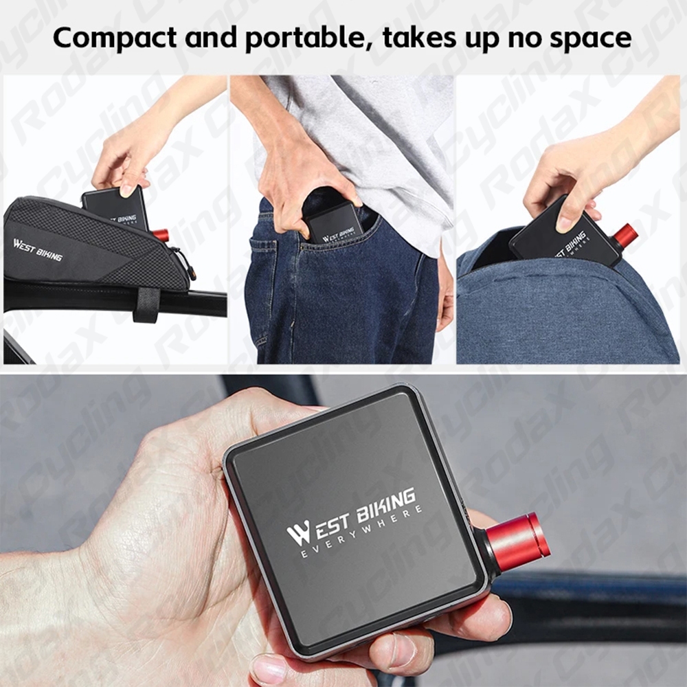 HOT DEALS POMPA SEPEDA ELEKTRIK BISA PRESTA/MOTOR POMPA SEPEDA MINI WEST BIKING POMPA BAN ELEKTRIK