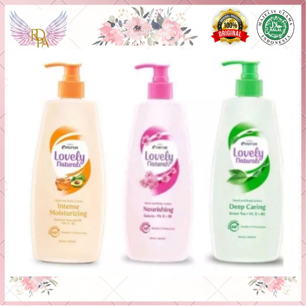 EmeronHandbody 400 Ml Pump Lovely Natural  Pump 400ml - Emeron Handbody Natural Lovely 400ml