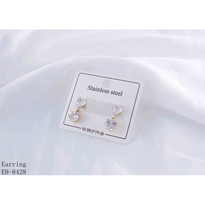 Anting Tusuk Titanium love / Anting Tusuk Love Titanium Anti Karat