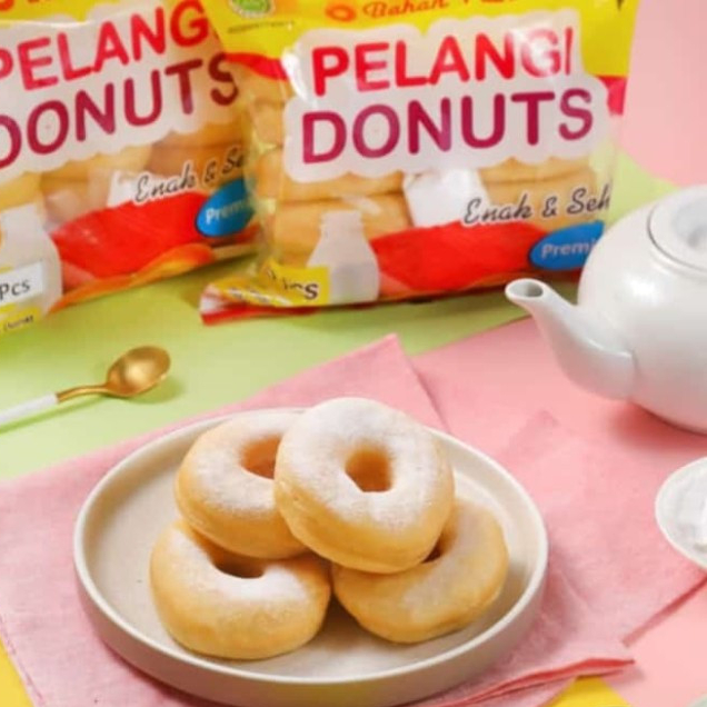 

Pelangi Donuts Premium Donat Kentang Ukuran Besar 500 gr Isi 10 Pcs