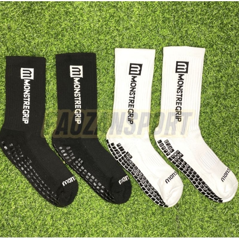 Kaos kaki monstre grip pro Kaos kaki antislip sebetis sepakbola futsal basket Monstre grip sox pro