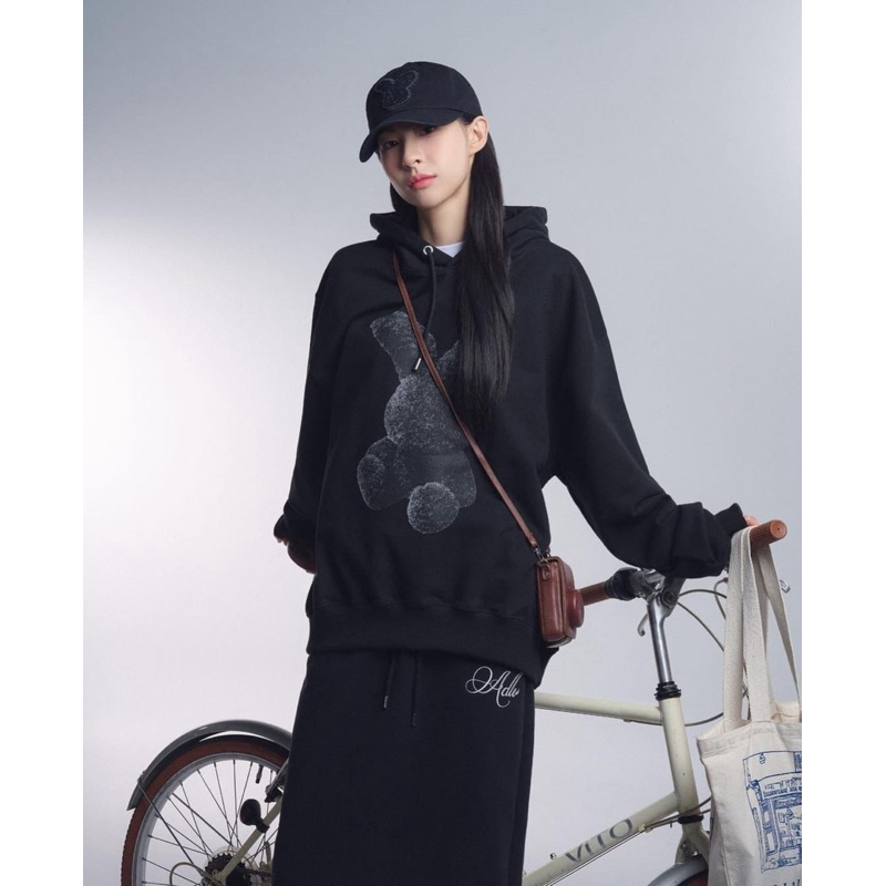 ADLV Hoodie Fuzzy Black