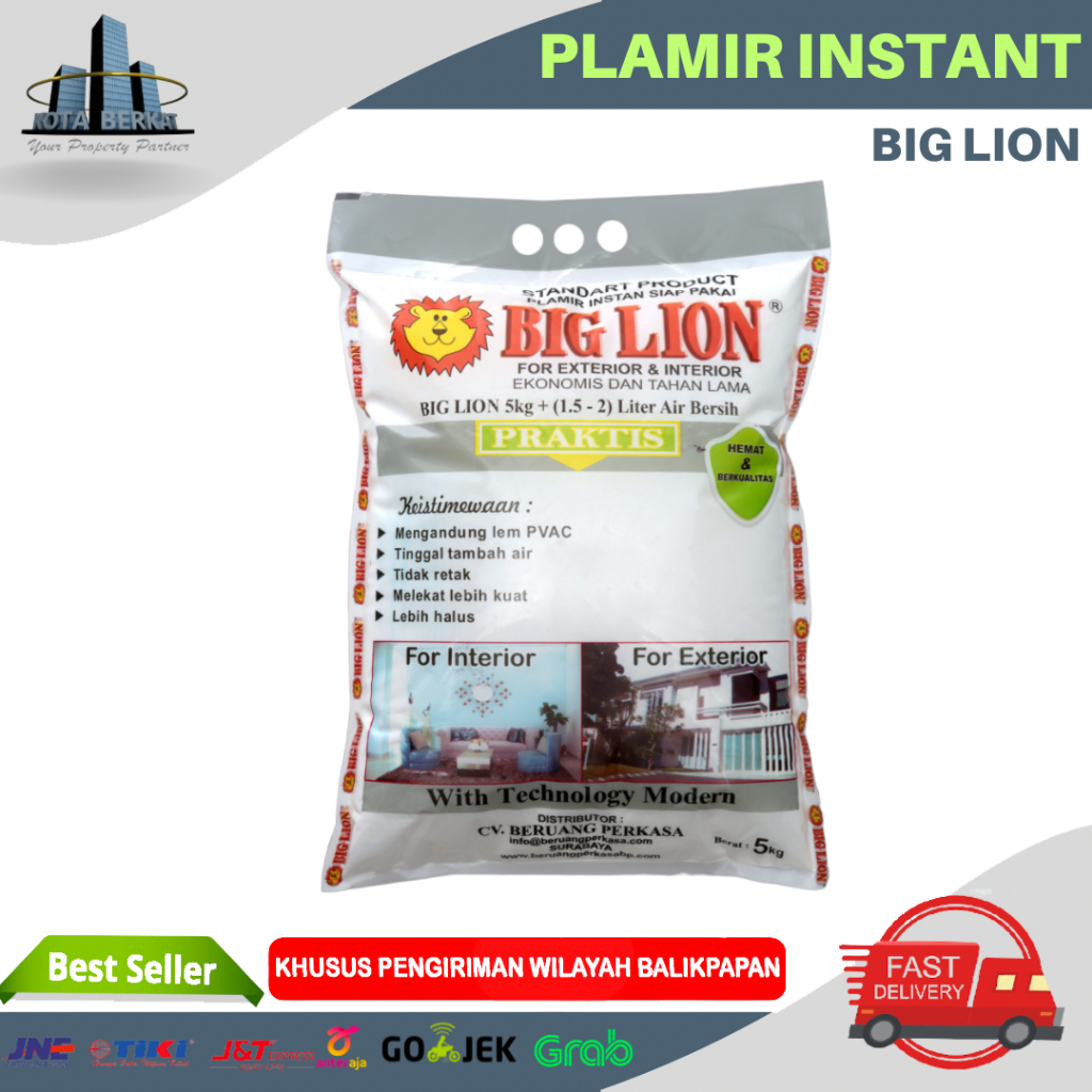 PLAMIR/ PLAMUR INSTAN 5KG/ PLAMIR TEMBOK PUTIH