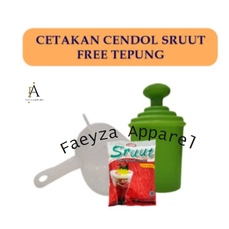 Cetakan cendol sruut / dawet free tepung cendol