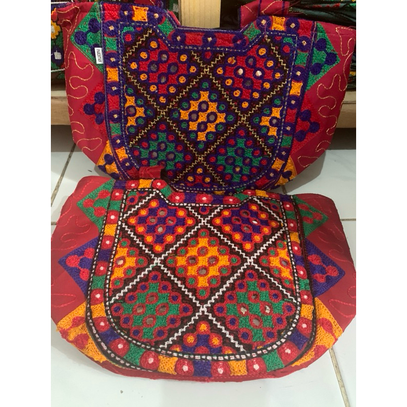 Tas jinjin Arab oleh2 Made in Pakistan 35x22 CM