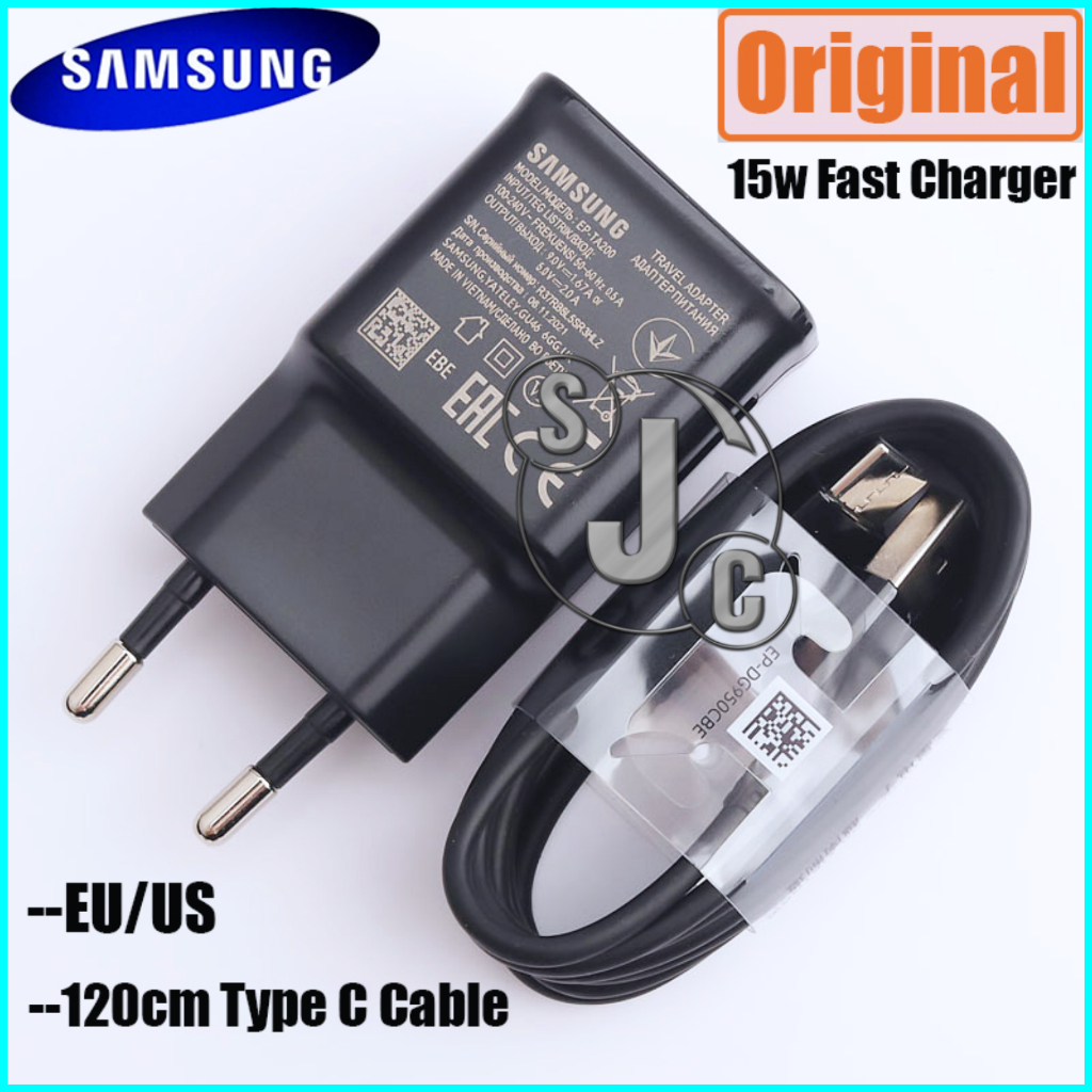 Charger Samsung 15Watt Fast Charging Original Type C / Kabel Samsung Type C Original