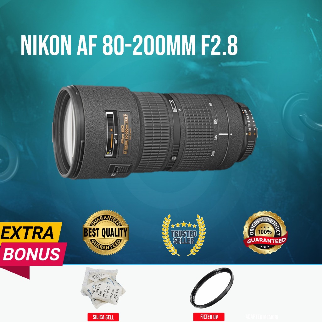 [GUBUK KAMERA] LENSA NIKON AFD 80-200MM F2.8 GEN III MULUS MURAH NORMAL ORIGINAL NORMAL MULUS MURAH 
