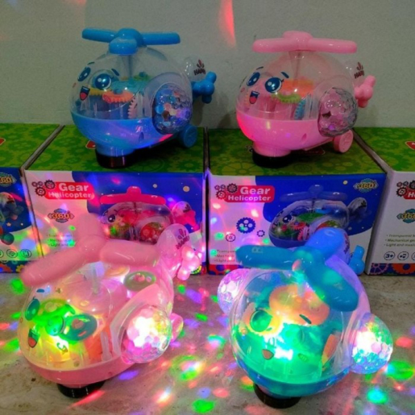 

Dijual Mainan Edukasi Anak Gear Helikopter Lampu Musik Berjalan - TANPA BUBBLE Berkualitas