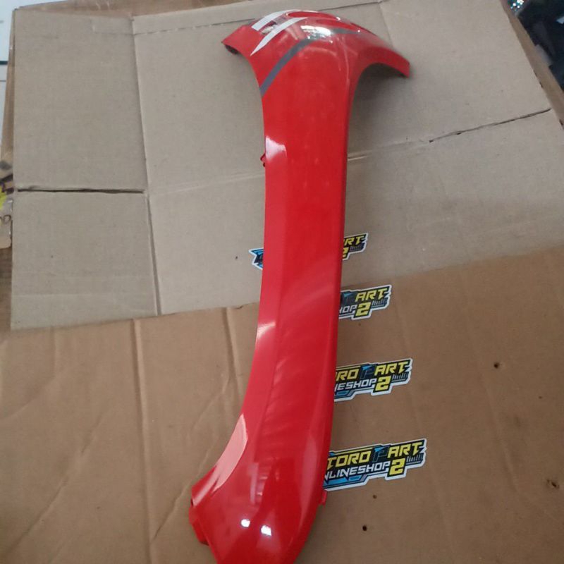 sayap depan Scoopy k2f merah glossy original kanan