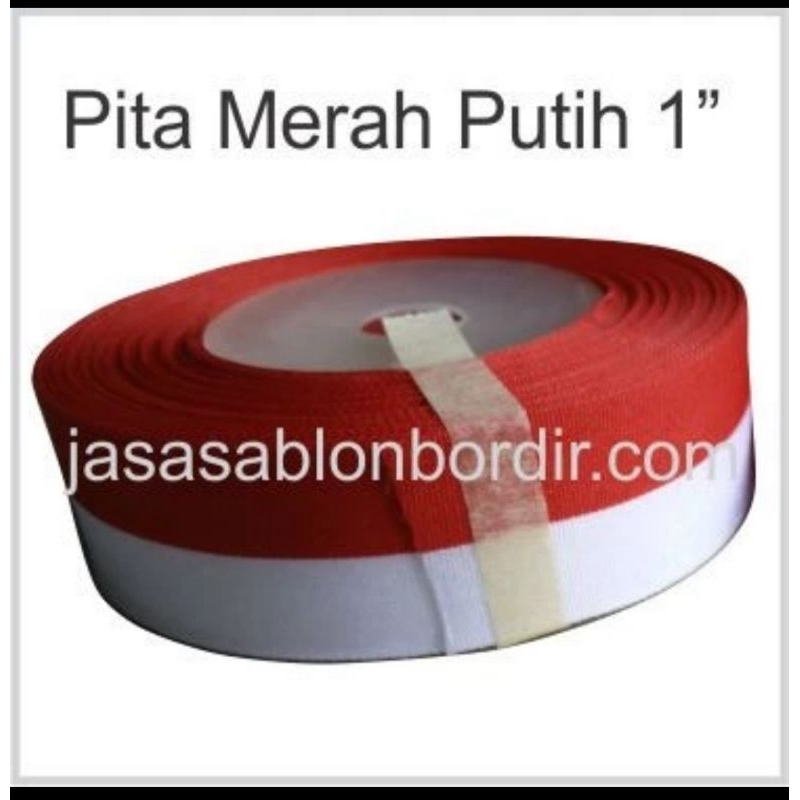 

Pita merah putih 1 inch per Roll