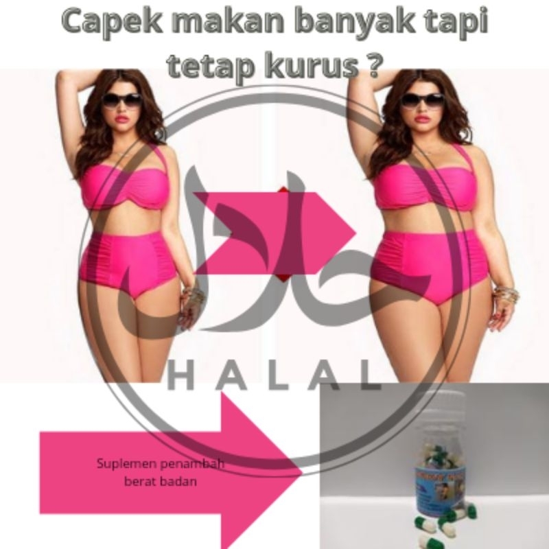 Body fat kapsul/suplemen  penggemuk badan dan penambah berat badan penambah nafsu makan aman