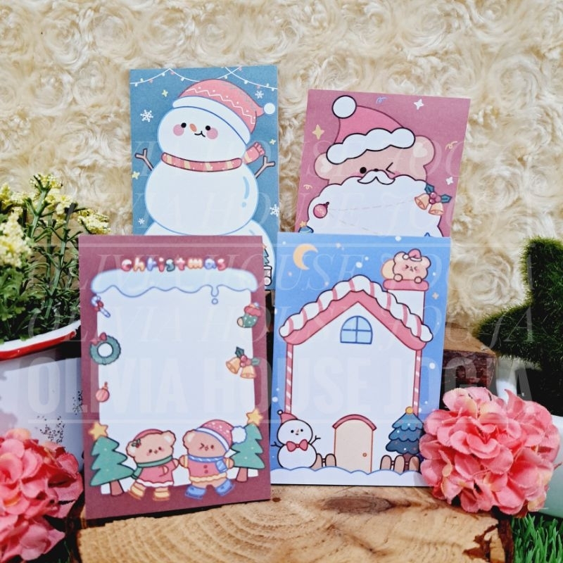 

Memo Hangsu Natal 6x9 Notes Christmas Mini Sticky Notes Xmas Series