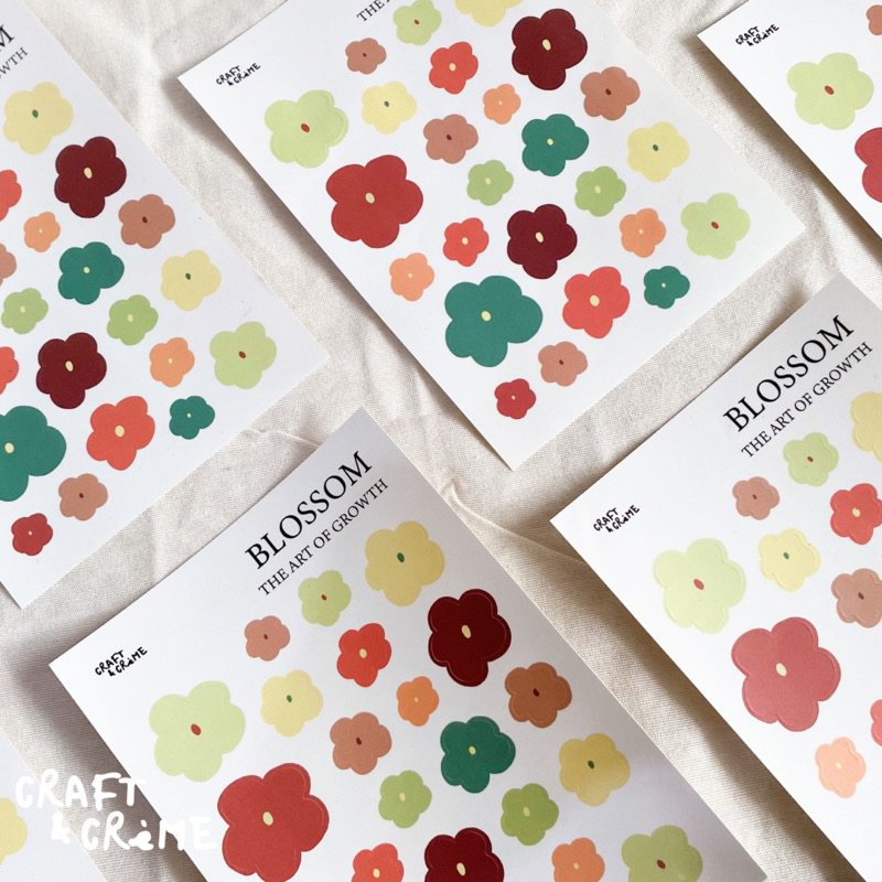 

[craftandcreme] 25 FLOWERS STICKER / DECO STICKER / STICKER JOURNALING / STIKER / STICKER LAPTOP / KOREAN STICKER / AESTHETIC / STIKER JURNAL / STIKER LUCU / STIKER GAYA KOREA / STIKER TAHAN AIR