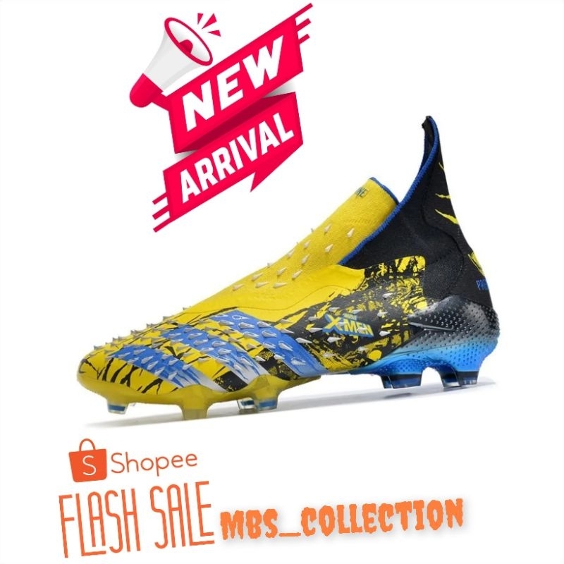 SEPATU BOLA ANAK PREDATOR FREAK+ FG WOLVERINE MARVEL X-MAN POGBA PREMIUM ORIGINAL SOCCER FOOTBALL JU