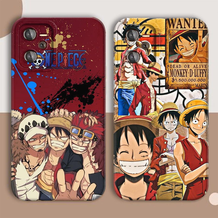 Case Hp Terbaru Realme C35 / Narzo 50A Prime / Narzo 50A Motif One Piece Luffy Keren Kesing Hp Anime
