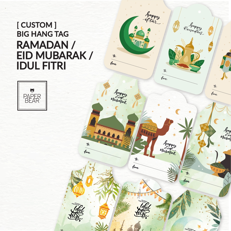 

[ CUSTOM ] Hang Tag Besar RAMADAN / IDUL FITRI / EID MUBARAK / HAPPY IFTAR