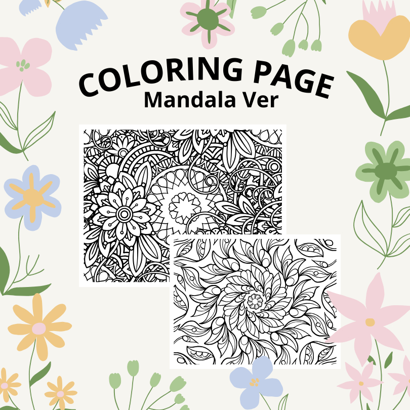 

Mewarnai Coloring Page For Adults Mandala PDF File