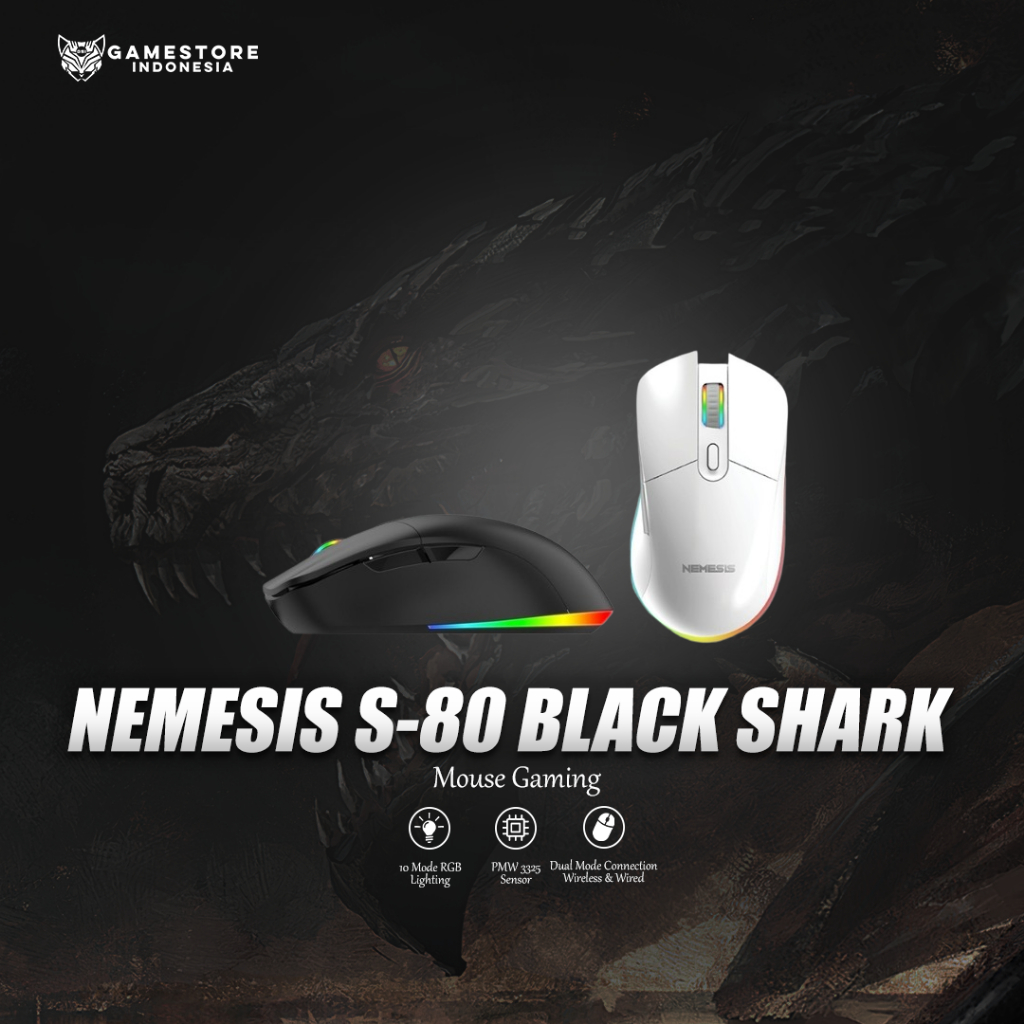 NYK Nemesis S-80 Black Shark Gaming Mouse