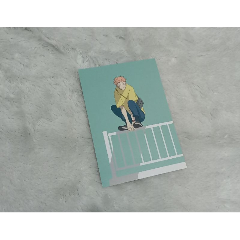 Postcard Official Itadori Yuuji from Jujutsu Kaisen cafe 2022