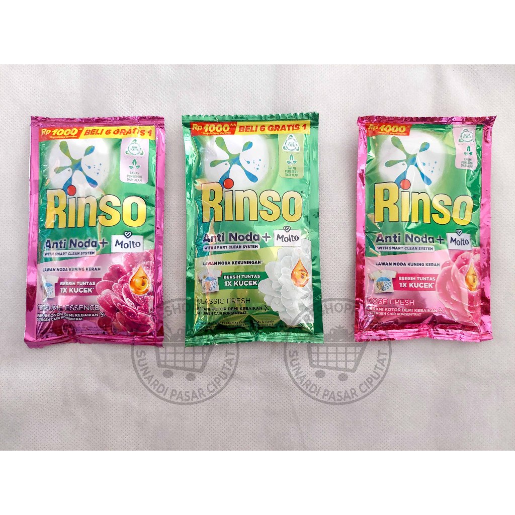 Rinso cair sachet 1000 (38ml) PerSachet