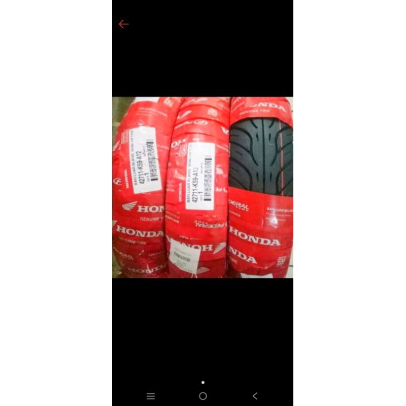 Ban luar tubles 90/90-14 federal ban luar tubles belakang matic