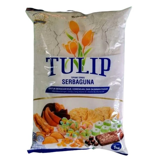 

TEPUNG TERIGU TULIP 1 KG TEPUNG TERIGU SERBAGUNA 1KG