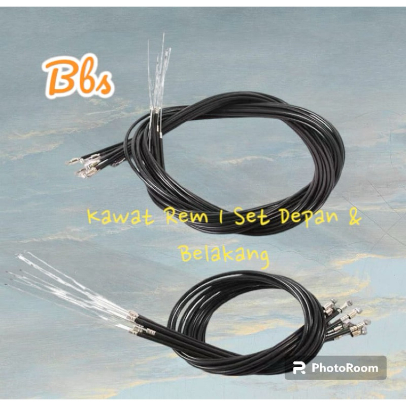 Kabel kawat Rem sepeda MTB & BMX 1 set Depan & Belakang