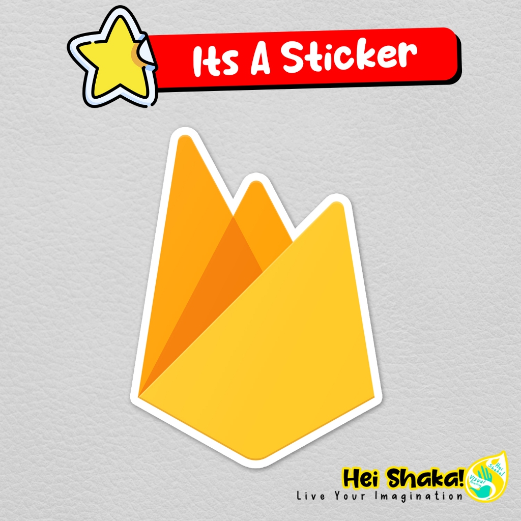 

Stiker Firebase Logo Sticker Programmer Developer Coding Vinyl Anti Air