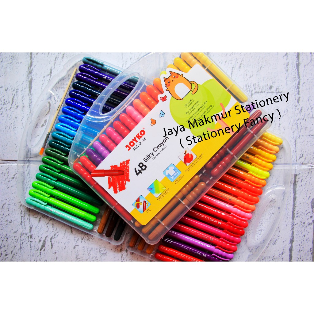 

Crayon Halus / Silky Crayon Joyko 48 warna SLC-A-48 (1 set)