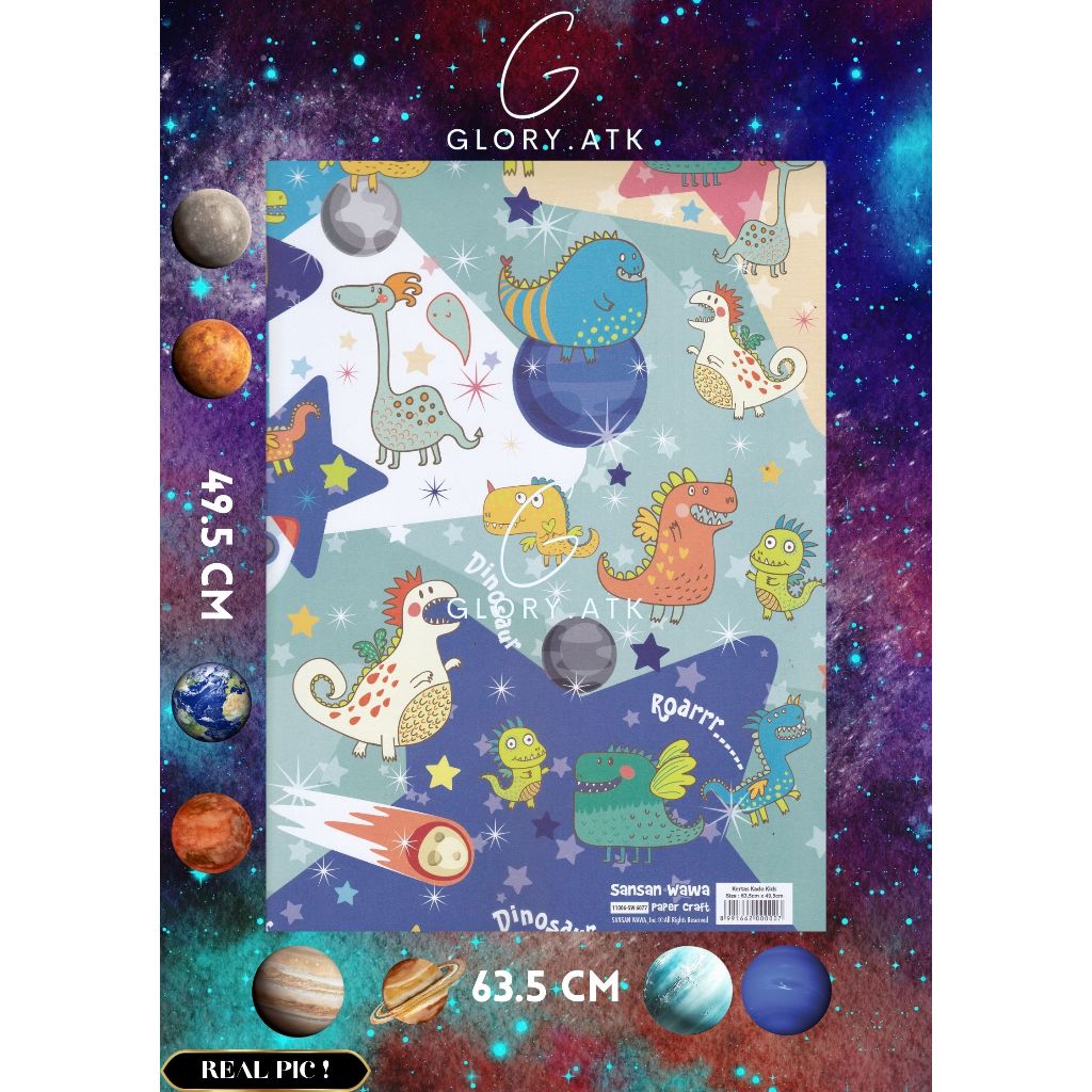 

KERTAS KADO SANWA DINO SPACE SW6077 DOFF MINIMAL PEMBELIAN 5 LEMBAR