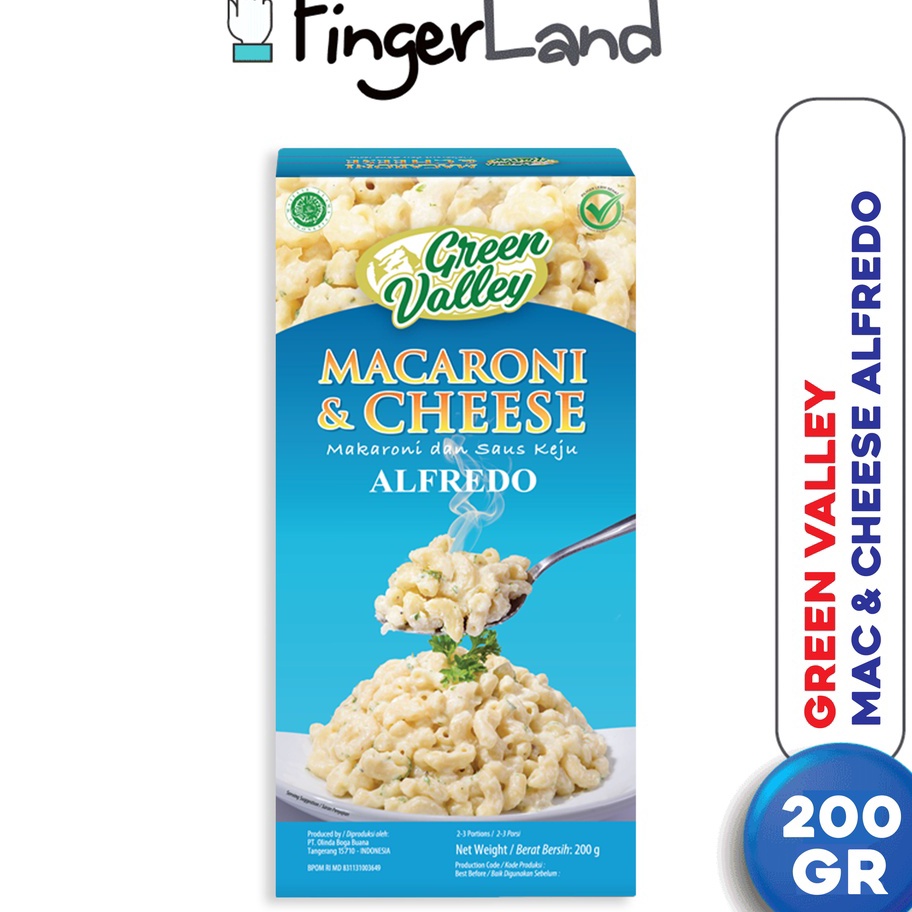 

TEBUS MURAH GREEN VALLEY Macaroni and Cheese Alfredo Sauce 2 Gram Mac n Cheese