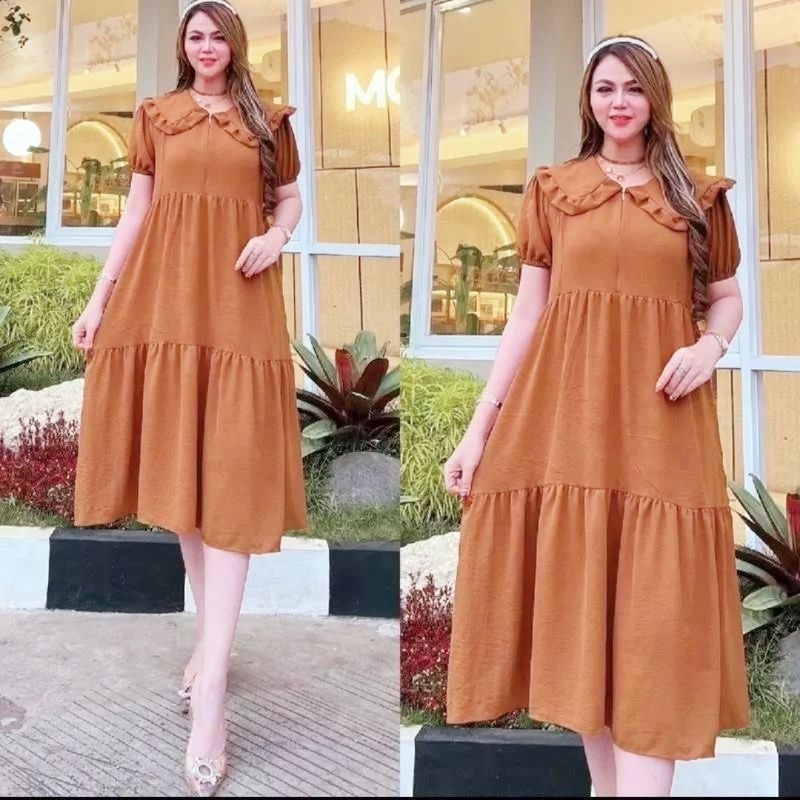 Daster Kringkel polos busui Fredly// Daster polos jumbo // Daster kekinian