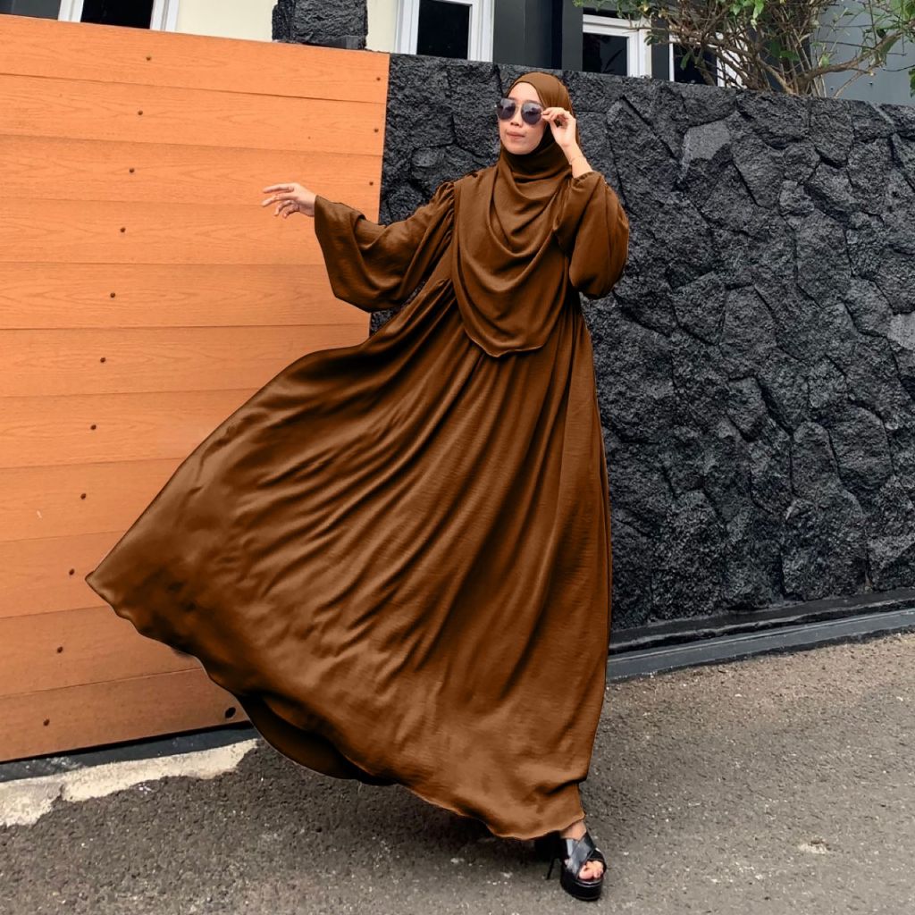 NF JAYA-ZOYA SET PASHMINAH OVAL SET SYAR'I RAYON CRINCLE PREMIUM BAJU MUSLIM