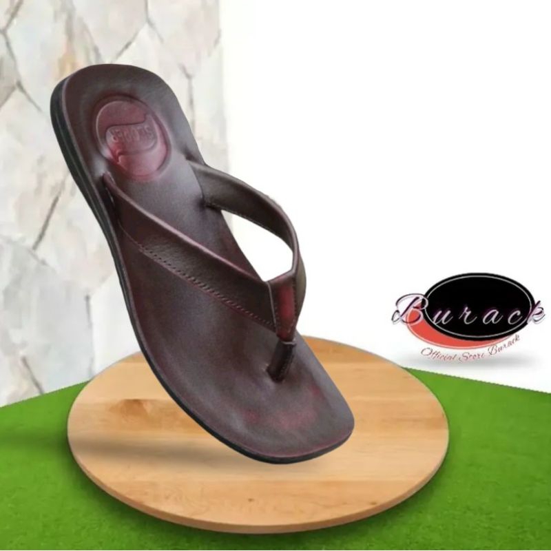 Sandal Pria Model Jepit Kulit Asli || Sandal || Sandal Pria || Sandal Kulit Pria