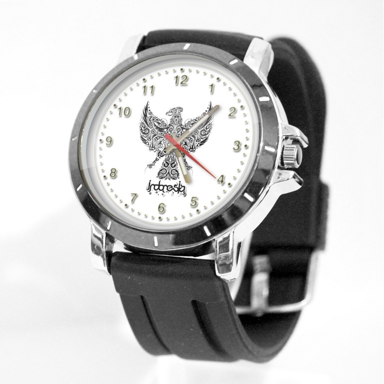 JAM TANGAN GARUDA INDONESIA - JAM TANGAN RUBBER BISA CUSTOM