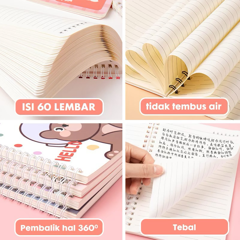

Notebook Mini A7 Buku Kecil Catatan Scrapbook Mini Buku Notes Kecil Alat Tulis Sekolah 80 Lembar