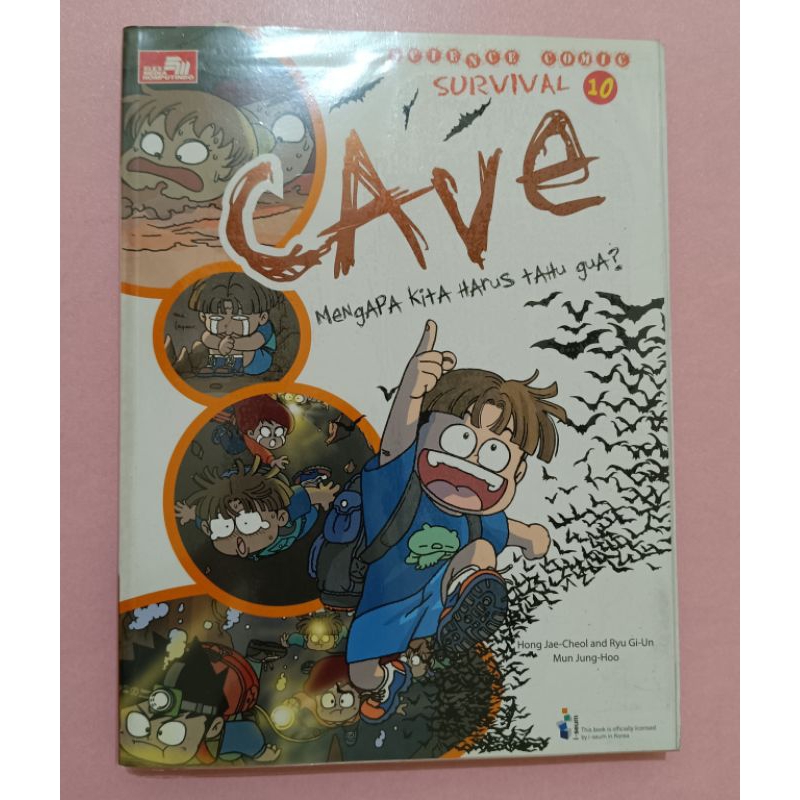 Buku pengetahuan komik bekas // Science Comics Survival 10: Cave // Buku Bekas (preloved)