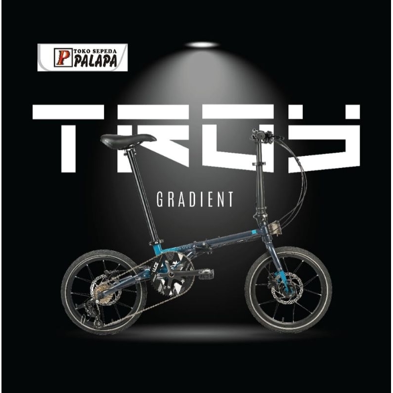 SEPEDA LIPAT 16 ELEMENT TROY 10 Speed Gradient