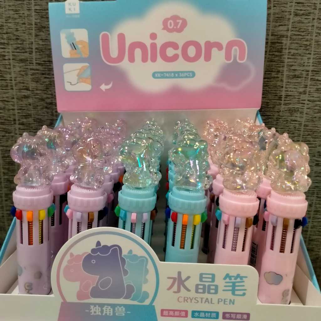 

Bolpen Kuki 10 Warna Crystal